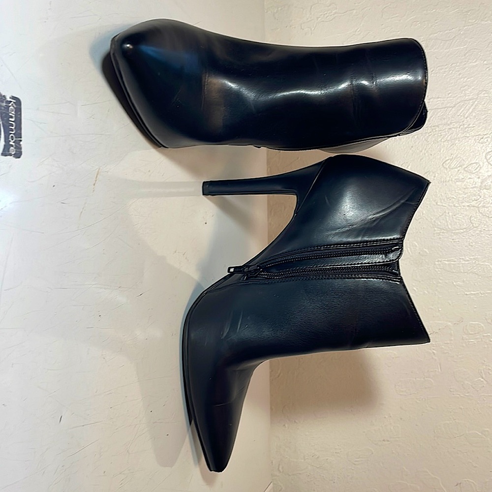 Little black booties perfect for that little black dress or jeans